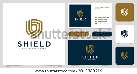 Security Shield Logo vector premium