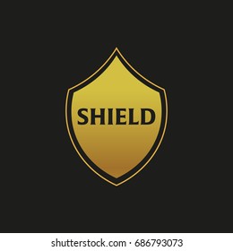 Security, Shield or protect emblem. Vector illustration