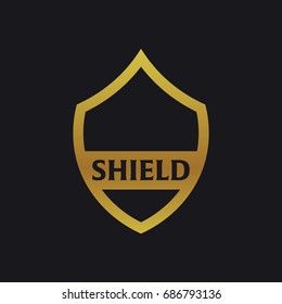 Security, Shield or protect emblem. Vector illustration