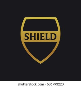 Security, Shield or protect emblem. Vector illustration