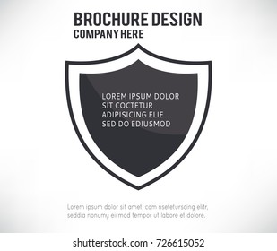 Security Shield Protected Icon, the silhouette of the vector