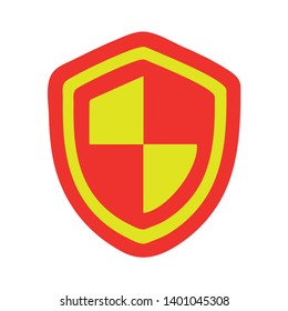 Security Shield protection vector icon. filled flat sign for mobile concept and web design. Protect guard shield glyph icon. Safety symbol, Shield sign icon. Protection symbol.