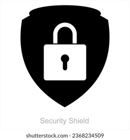 Concepto de icono de protección y protección