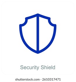 Security Shield and safety icon concept