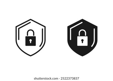 Señal marcada, ícono de marca, ícono de escudo, escudo con una marca de verificación en el concepto de ícono de protección central, diseño de Vector de ícono de marca de verificación, conjunto de íconos de escudo de seguridad, escudos de seguridad aislados
