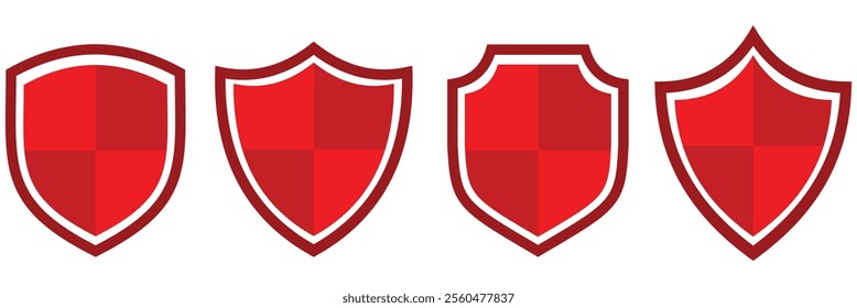 Security shield sign vector illustration, Lock icon, Set of security shield icons, and padlock, Shield security icon, Safety, protection sign. EPS 10.