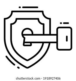 iconos de vectores de protección y seguridad protegidos, de protección y de seguridad, que establecen la tecnología de datos empresariales de la red informática cibernética