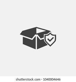 security shipping vector icon