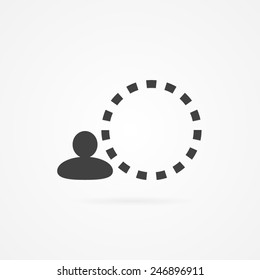 Security sign icon. Peripheral protection off sign.