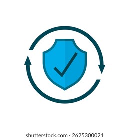 Security sign icon vector illustration. Protection and safety the icon vector design illustration. 