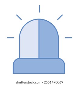 security siren alert icon isolated