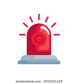 security siren alert icon isolated