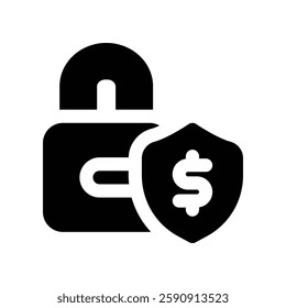 security solid icon. vector icon for your website, mobile, presentation, and logo design.