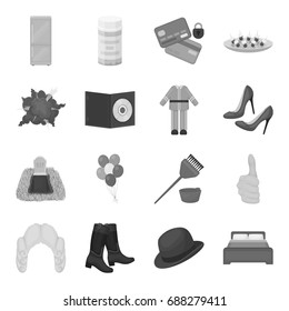 Security, sport, trade and other web icon in monochrome style.Service, electrical appliance, ritual icons in set collection.