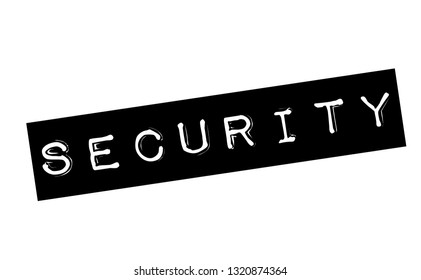 security stamp on white background. Sign, label, sticker.