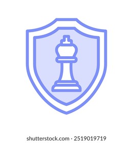 Security Strategy duotone line icon , vector, pixel perfect, illustrator file