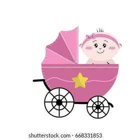 security stroller with baby child inside
