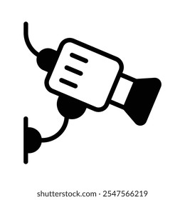 Security surveillance, cctv camera icon design in modern style