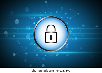 security switch on technology background,security management concept