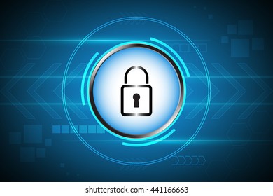 security switch on technology background,security management concept