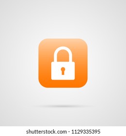 Security symbol. Lock Icon app