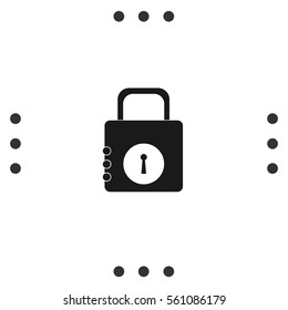 Security symbol. Lock open  icon. Padlock sign. 