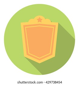 Security Symbol Protection Shield Flat Style Design