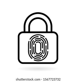 Security symbol for your web site design, logo, app, UI. Vector illustration, EPS10.