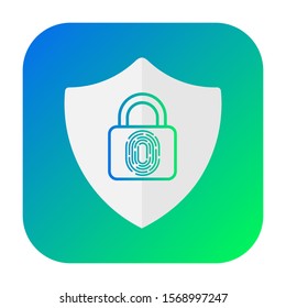 Security symbol for your web site design, logo, app, UI. Vector illustration, EPS10