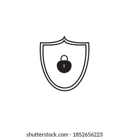 A security symbol for your website design, logo, and user interface. Modern style of apartment design.