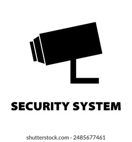 Security system camera security system - symbol for security