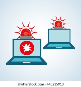 Security system concept with icon design, vector illustration 10 eps graphic.