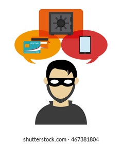 Security system concept with insurance icons design, vector illustration 10 eps graphic.
