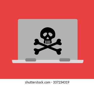 Security System  concept with online icons design, vector illustration 10 eps graphic