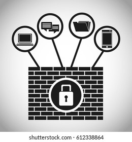 security system data internet concept
