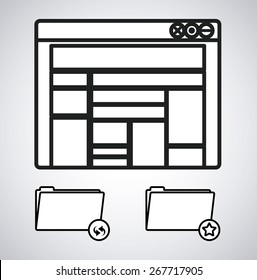 Security system design over white background, vector illustration