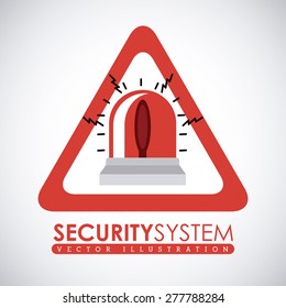 Security system design over white background, vector illustration
