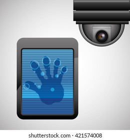 Security system design. protection icon. Isolated illustration