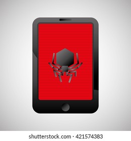 Security system design. protection icon. Isolated illustration