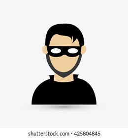 Security system design. protection icon.  isolated illustration