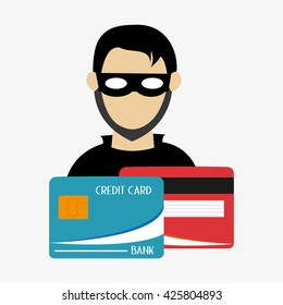 Security system design. protection icon.  isolated illustration
