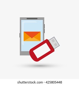 Security system design. protection icon.  isolated illustration
