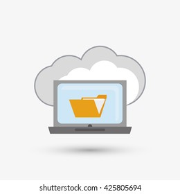Security system design. protection icon.  isolated illustration