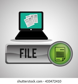 Security System design. Protection icon. Isolated illustration, vector