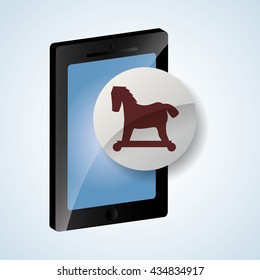Security System design. Protection icon. Isolated illustration, vector