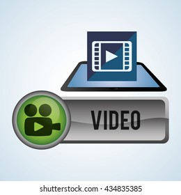 Security System design. Protection icon. Isolated illustration, vector