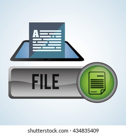 Security System design. Protection icon. Isolated illustration, vector