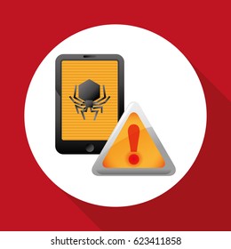 Security system design. protection icon. Isolated illustration