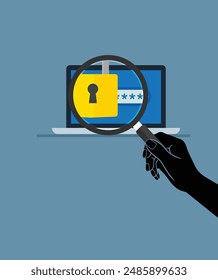 Ilustración de stock de diseño de sistema de seguridad