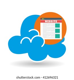 Security system design. technology illustration. protection icon